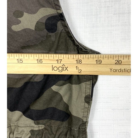 Love Tree Women’s Camo Snap Button Cinchable Waist Collar Multi Pocket Vest Med - Picture 14 of 16